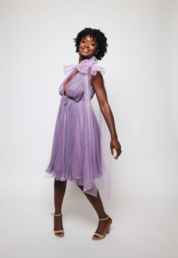 Lavender Halo Mini Dress - Image 2